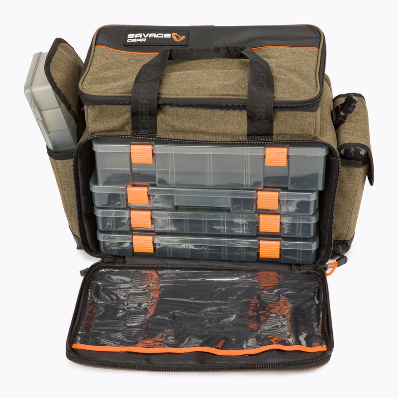 Savage Gear Specialist Vak na nástrahy 6 škatuliek hnedý 74236 12