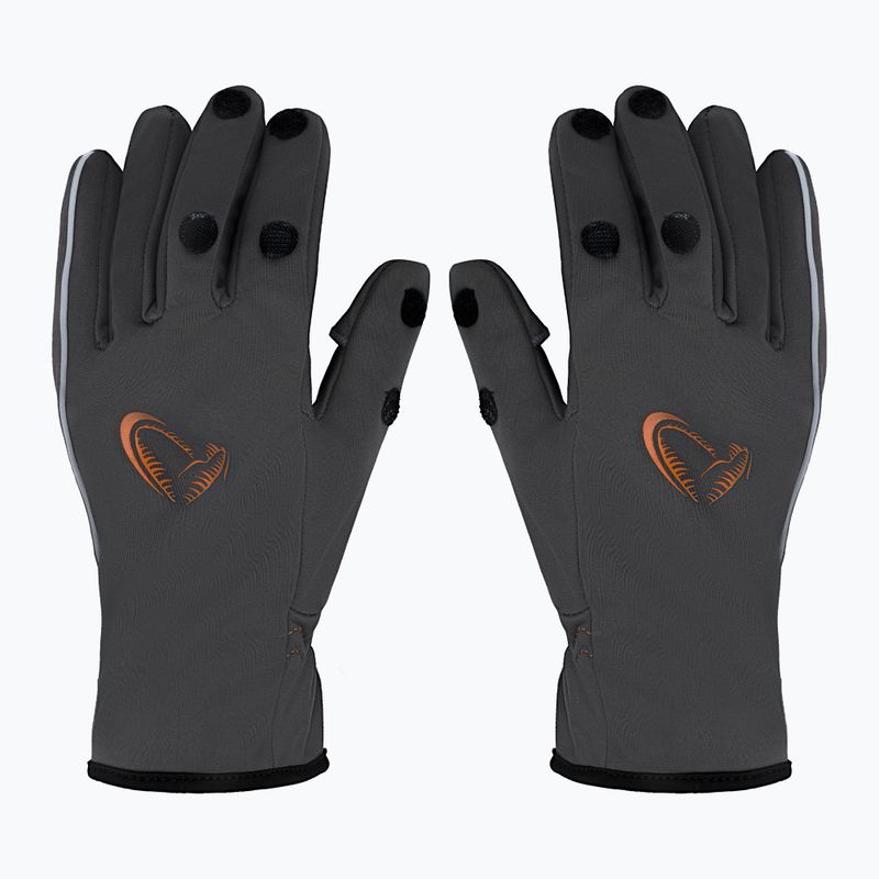 Savage Gear Softshellové rybárske rukavice šedé 76460 2