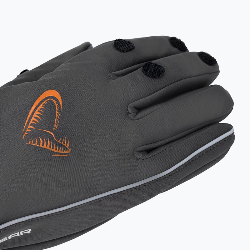 Savage Gear Softshellové rybárske rukavice šedé 76460 5