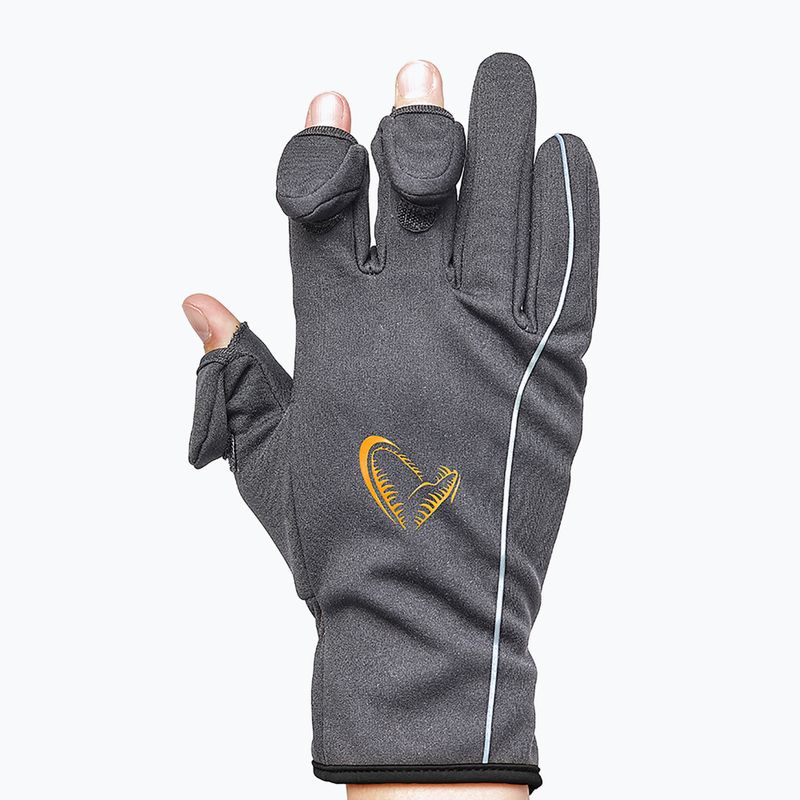 Savage Gear Softshellové rybárske rukavice šedé 76460 8