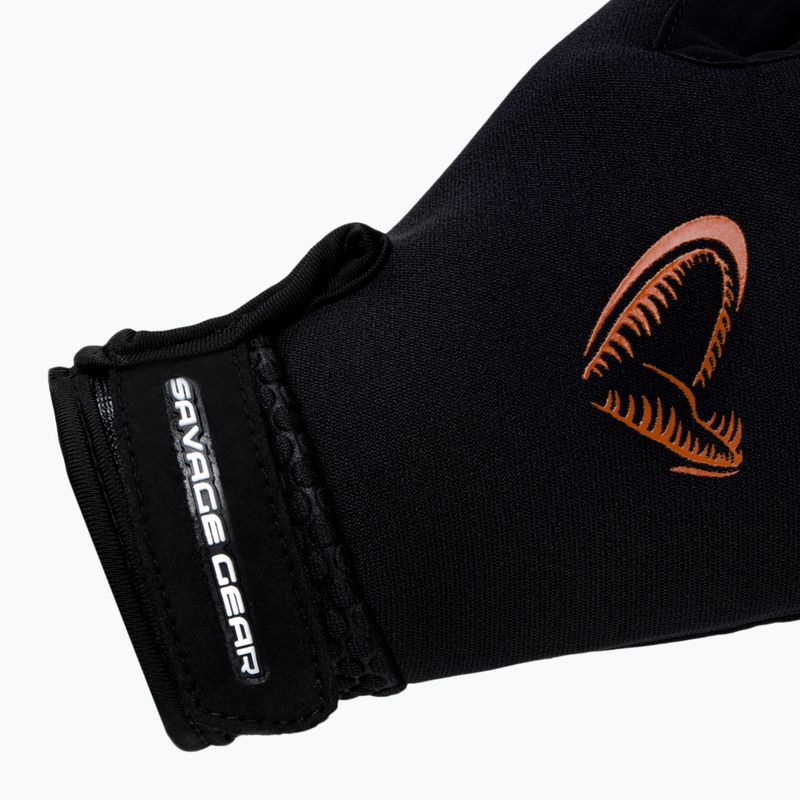 Rybárske rukavice Savage Gear Neoprene Stretch Glowe black 76466 4