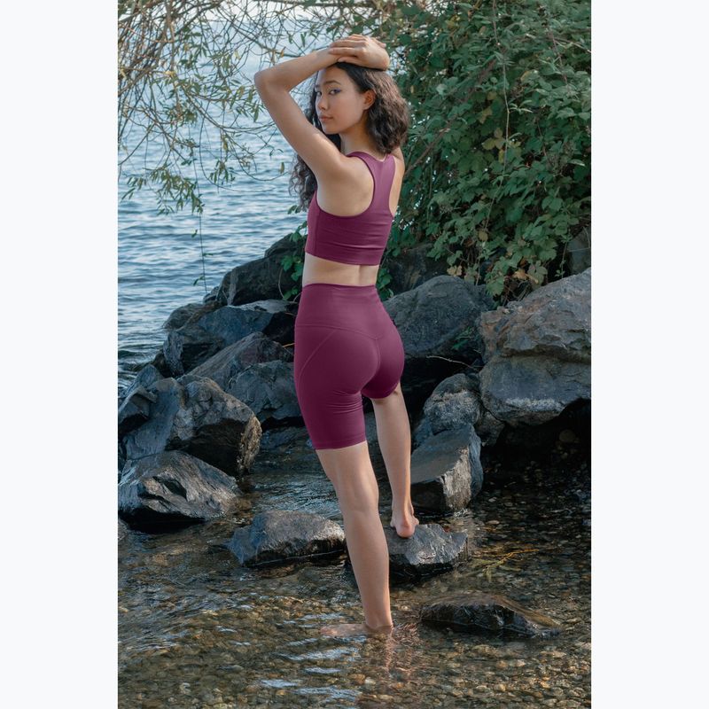 Dámske tréningové šortky Girlfriend Collective Compressive plum 9