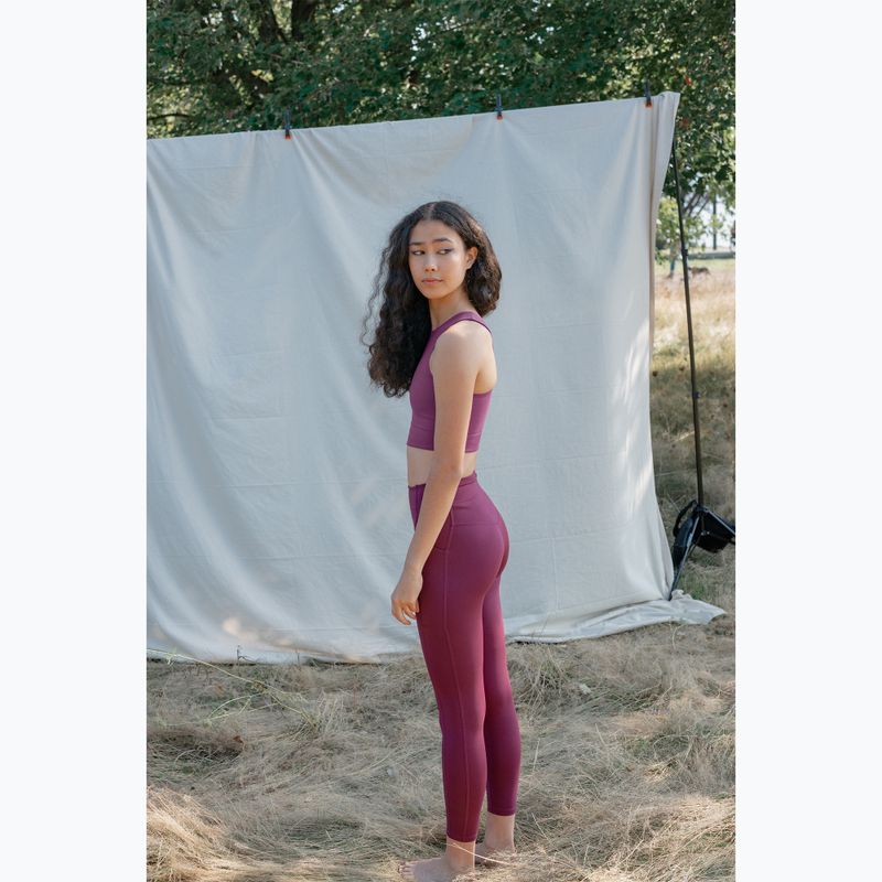 Dámske tréningové legíny Girlfriend Collective Pocket plum 6