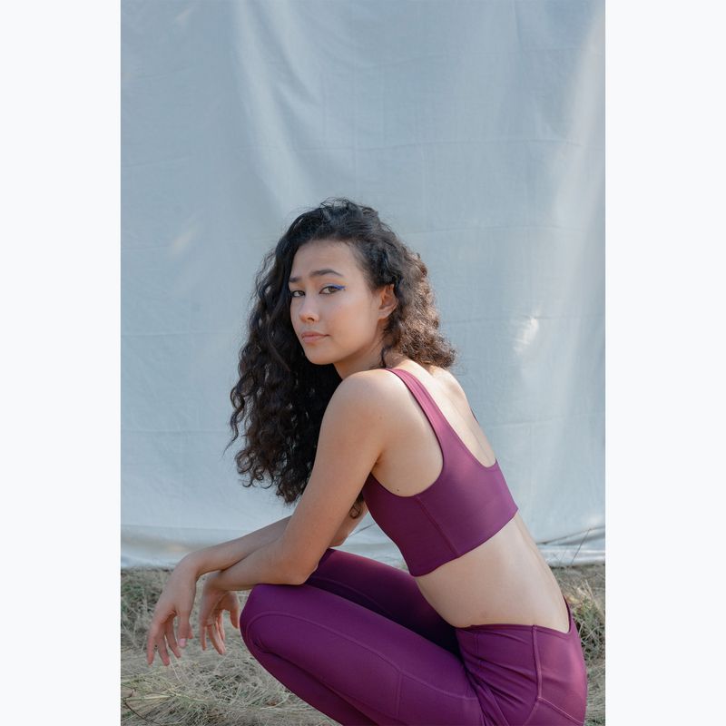 Dámske tréningové legíny Girlfriend Collective Pocket plum 7