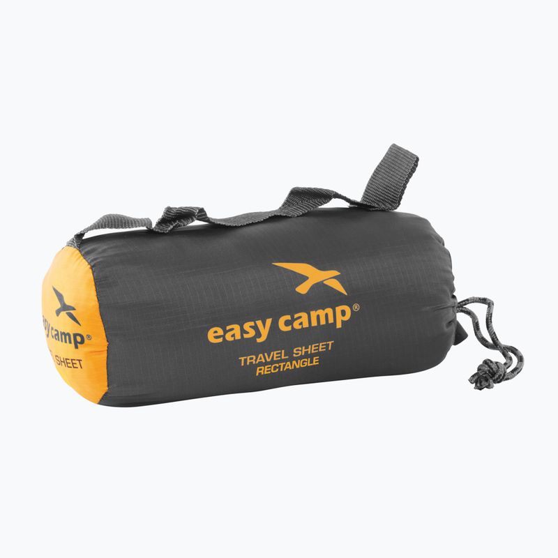 Cestovné prestieradlo Easy Camp Obdĺžnik sivé 340694 2
