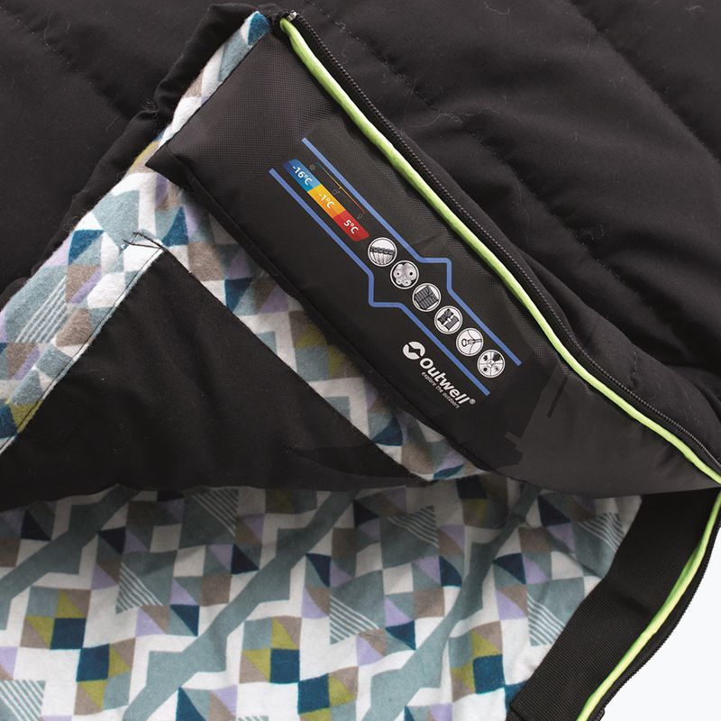 Outwell Camper Lux Dvojitý spací vak čierny 230218 4
