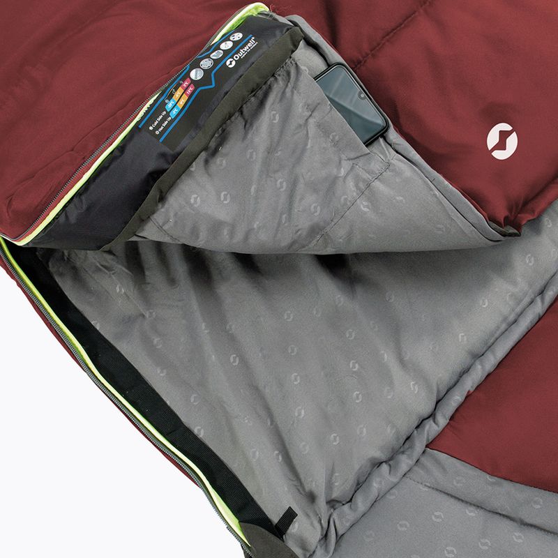 Spací vak Outwell Contour Lux bordový 230367 15