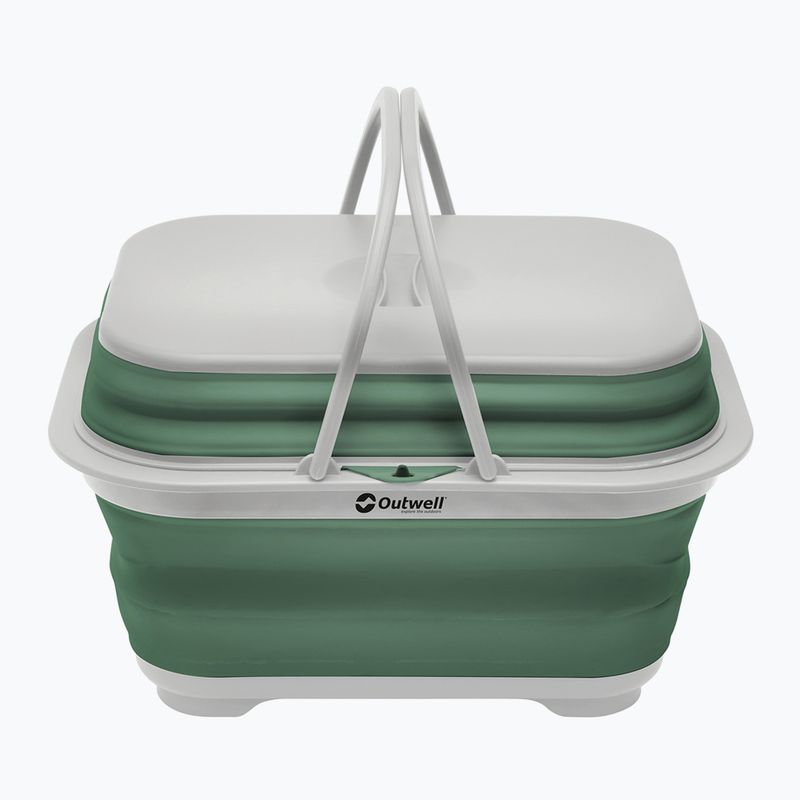 Outwell Collaps Washing Base Handle And Lid skladacia miska zeleno-sivá 651131