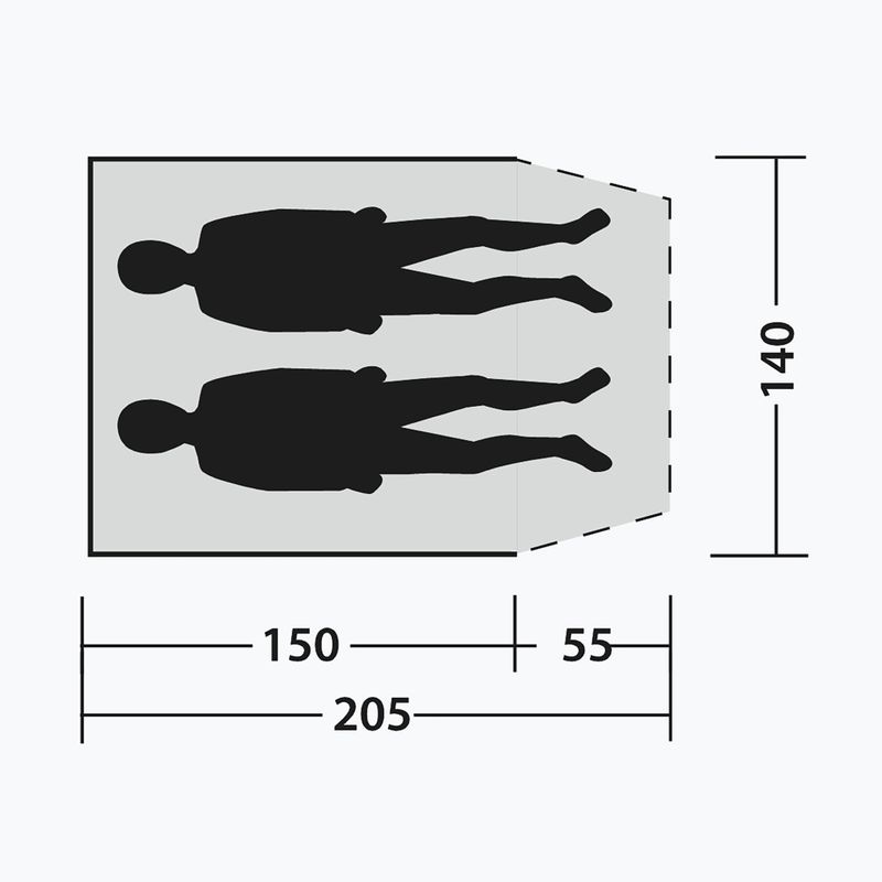 Plážový stan Outwell Eastbourne Beach Shelter light grey 7