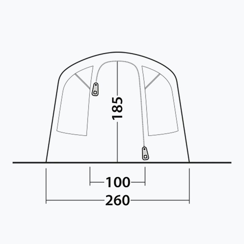 Kempingový stan pre 4 osoby Outwell Monterey 4 Air blue 6