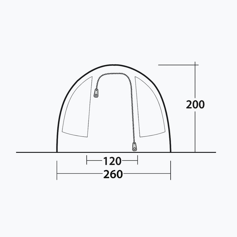 Kempingový stan pre 4 osoby Outwell Sky 4 blue 8