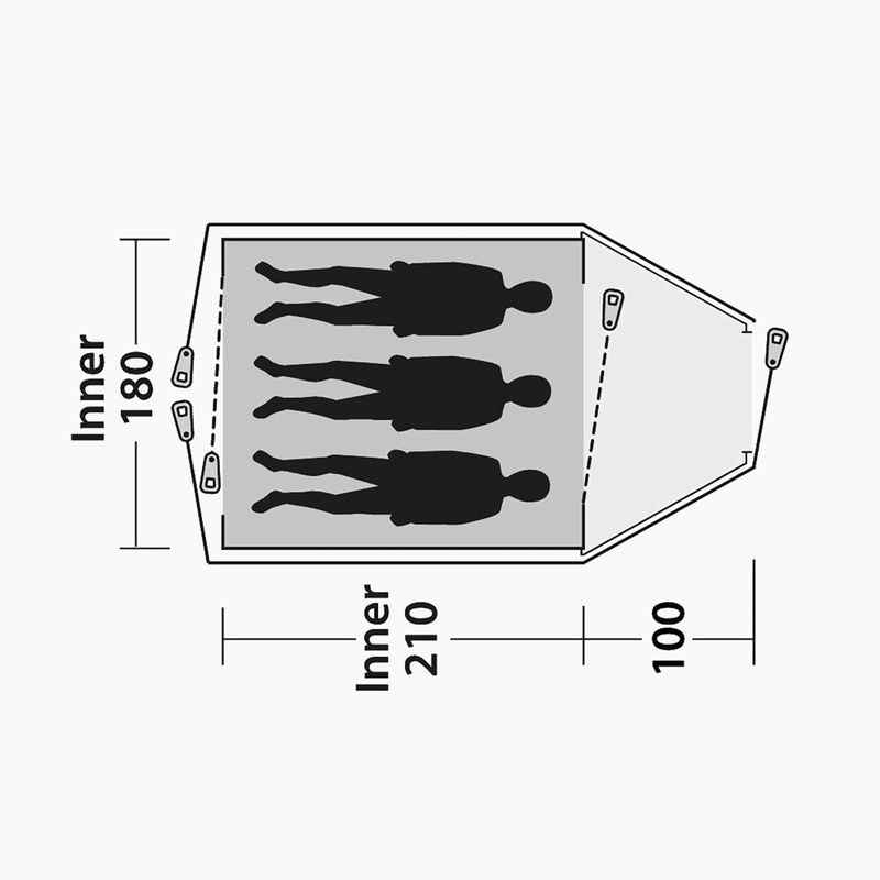 Kempingový stan pre 3 osoby Outwell Cloud 3 green/gray 8