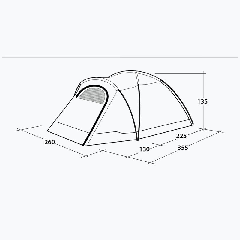 Kempingový stan 4-osobowy Outwell Cloud 4 green/gray 7