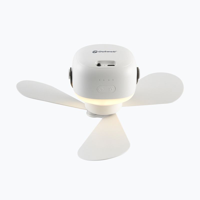 Ventilátor s lampou Outwell Aurelios Rechargeable white 2