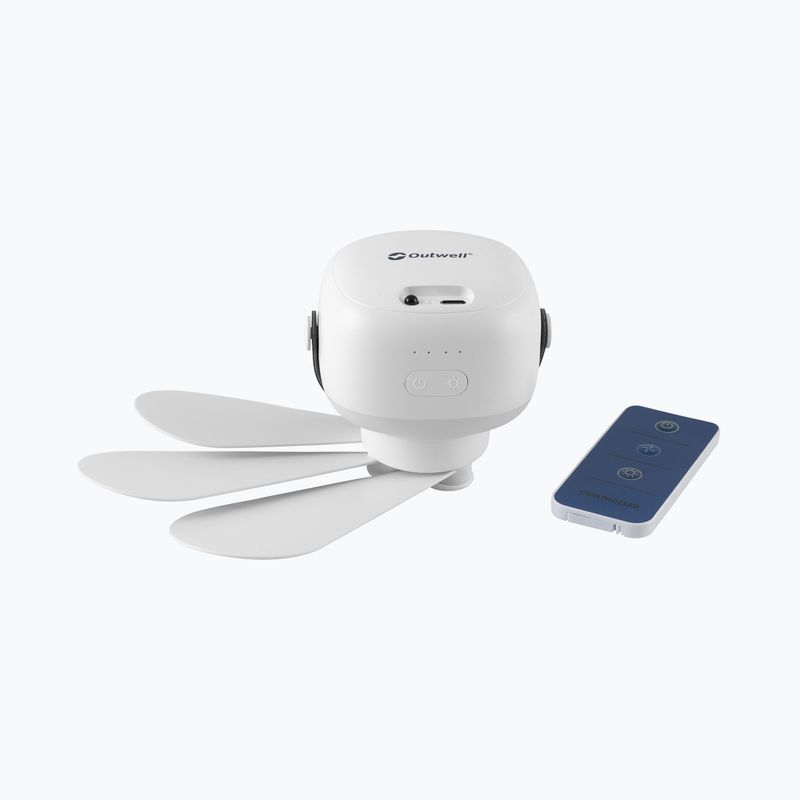 Ventilátor s lampou Outwell Aurelios Rechargeable white 3