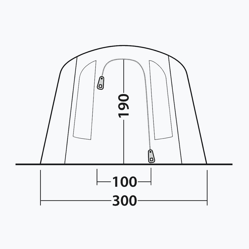 Kempingový stan pre 4 osoby Outwell Sacramento 4 Air blue 8