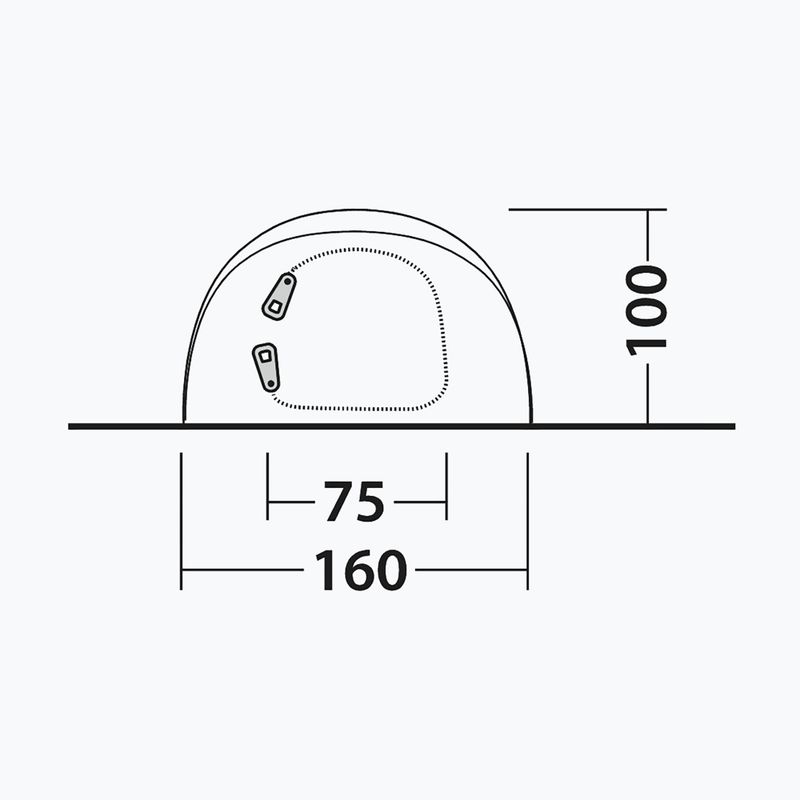 Kempingový stan 2-osobowy Outwell Nexion 2 Ocean blue/green 10
