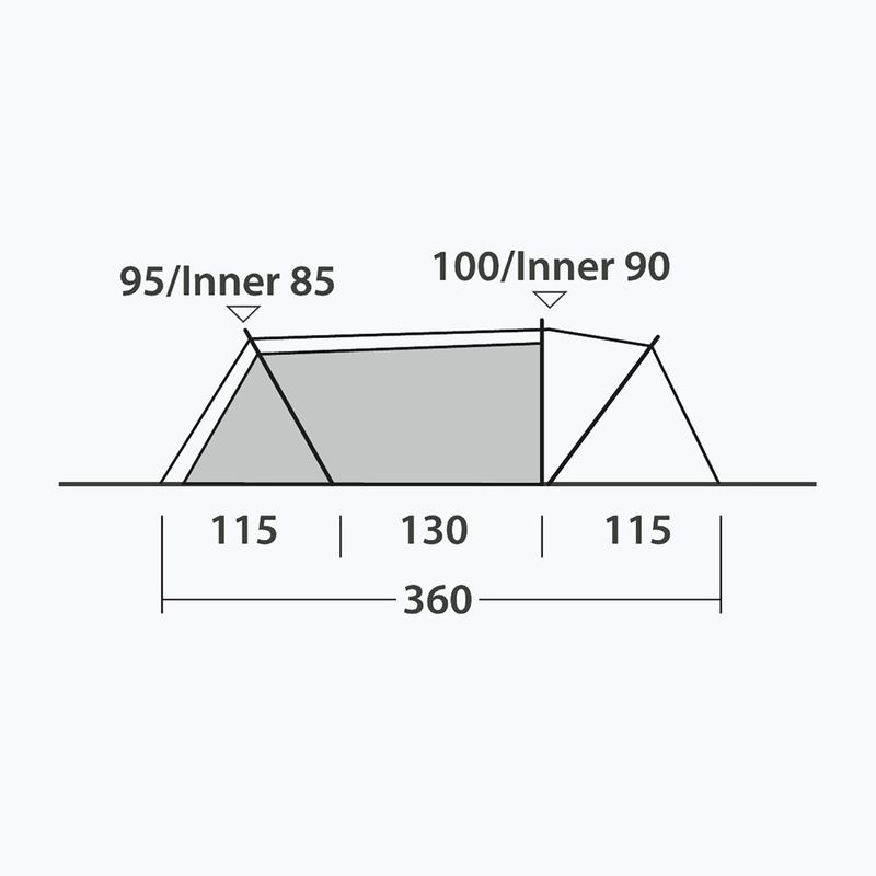 Kempingový stan 2-osobowy Outwell Nexion 2 Ocean blue/green 11