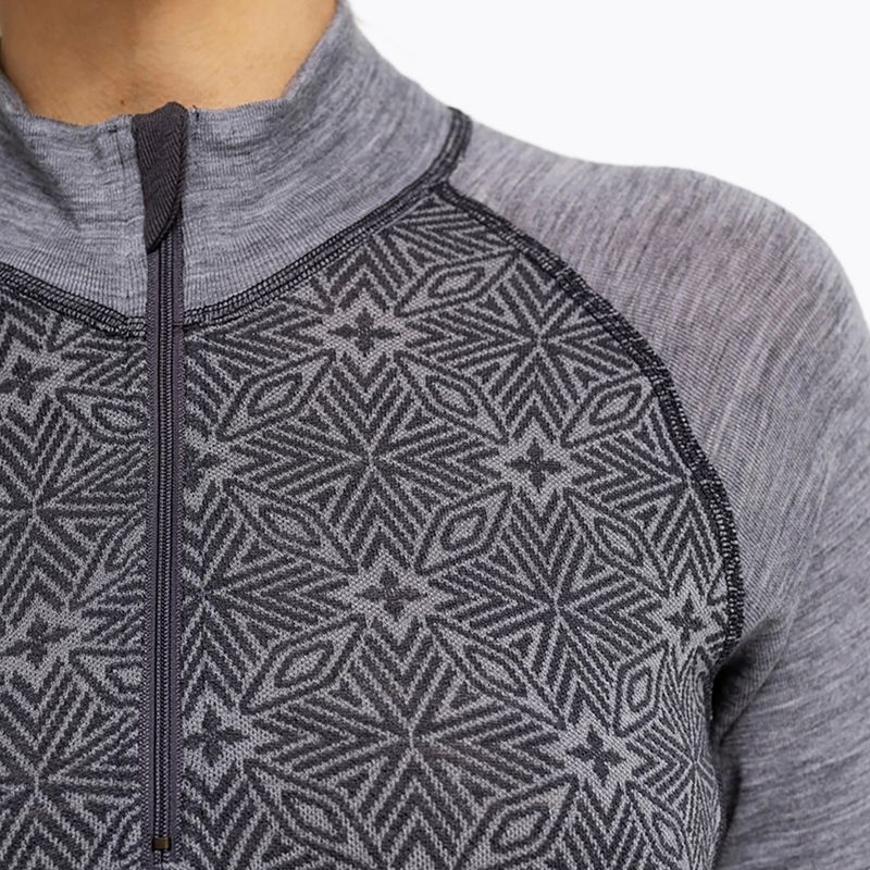 Dámska termo bielizeň Dovre Wool Organic Half Zip grey 3