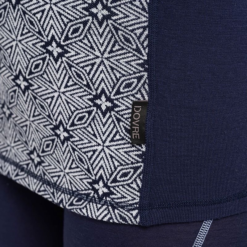 Dámska termo bielizeň Dovre Wool Organic Half Zip navy 5
