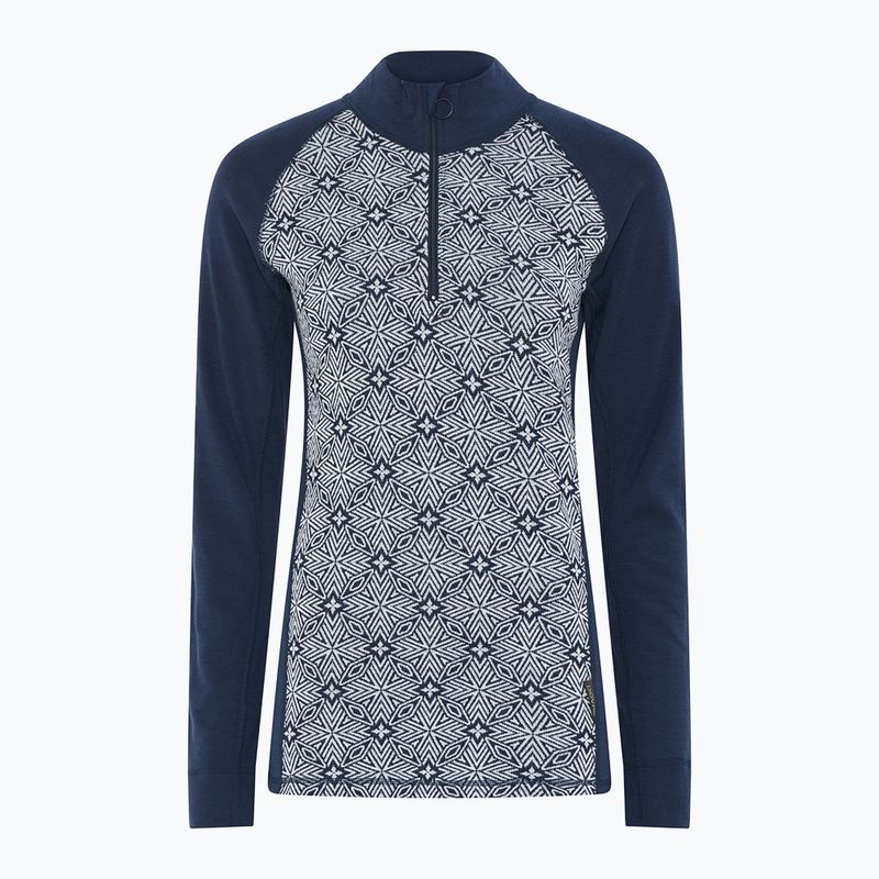 Dámska termo bielizeň Dovre Wool Organic Half Zip navy 6