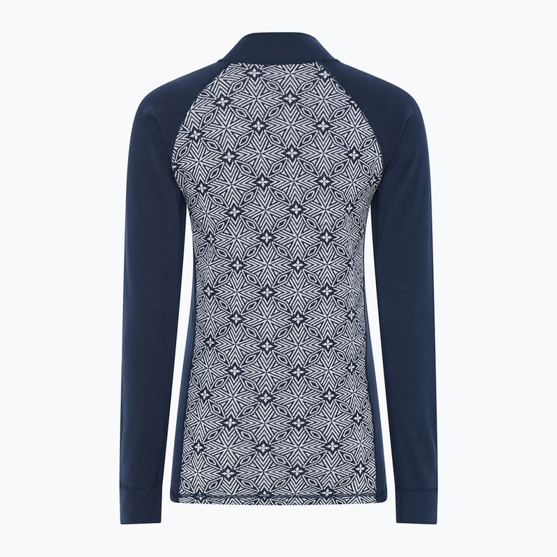 Dámska termo bielizeň Dovre Wool Organic Half Zip navy 7