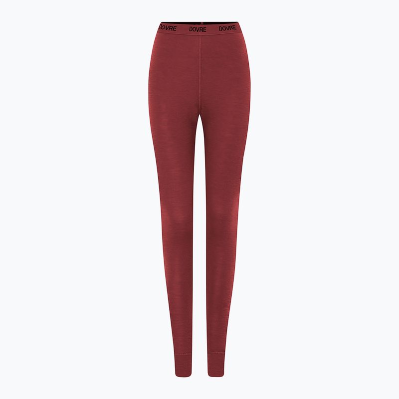 Dámske termonohavice Dovre Wool Pants burgundy 2