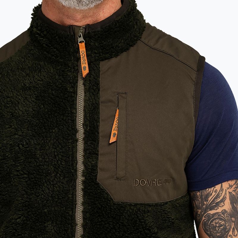 Pánska vesta Dovre Teddy Fleece green 4