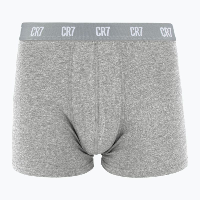 Pánske boxerky CR7 Basic Trunk 3 páry white/ greymelange/ black 2