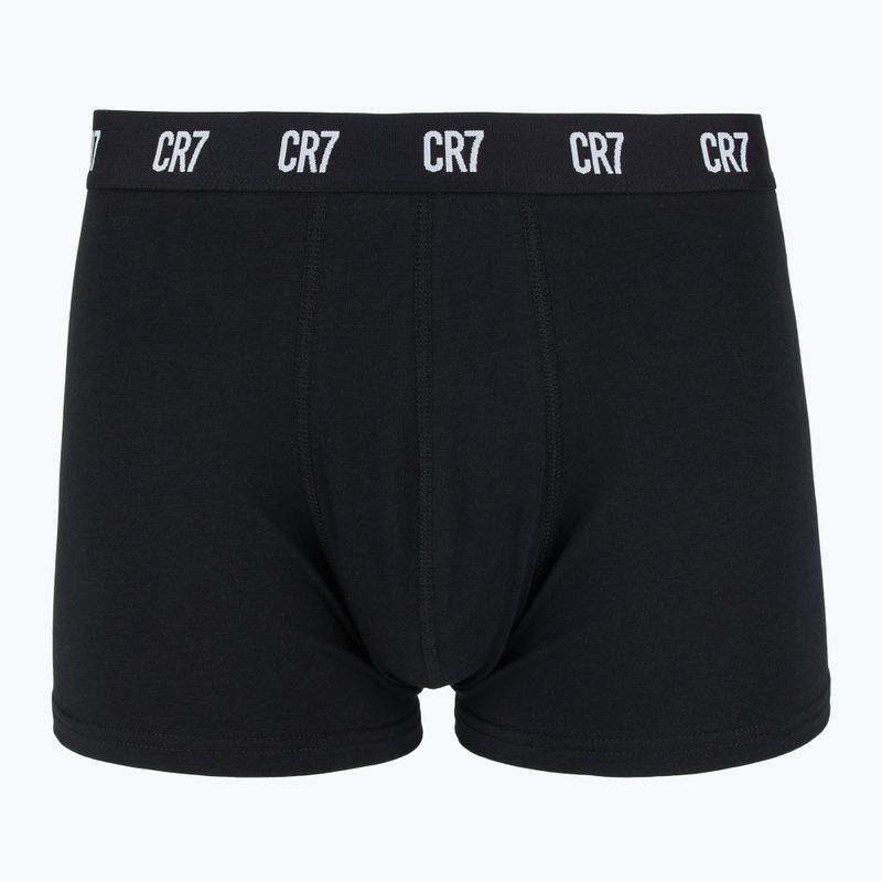 Pánske boxerky CR7 Basic Trunk 3 páry white/ greymelange/ black 2
