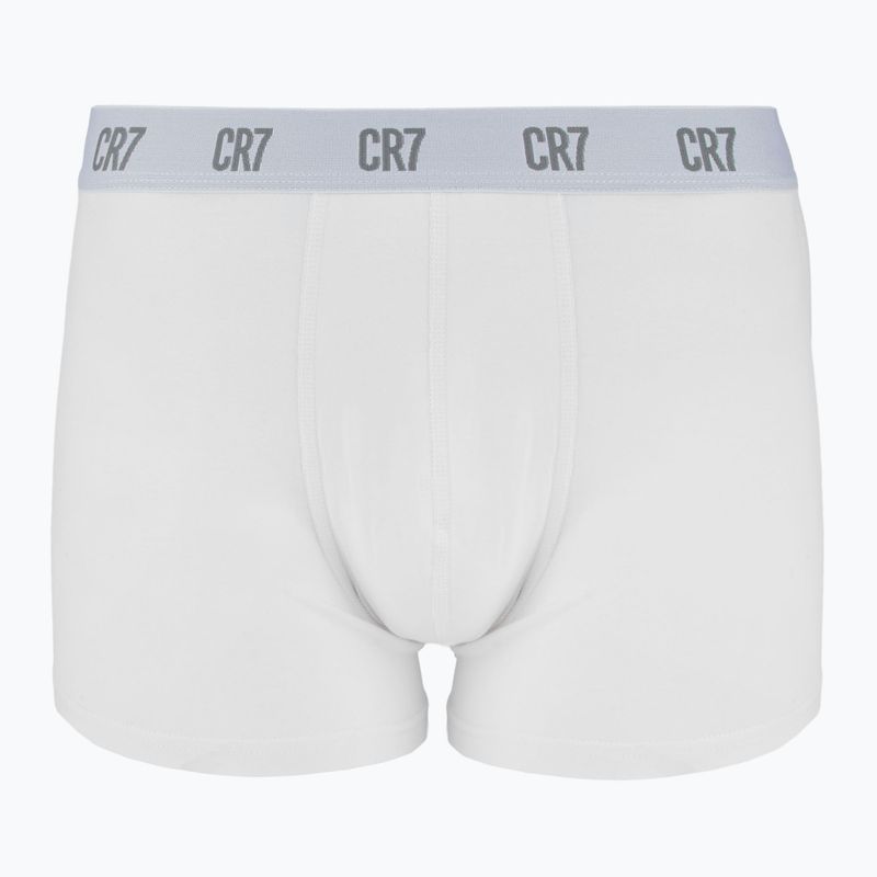 Pánske boxerky CR7 Basic Trunk 3 páry white/ greymelange/ black 3