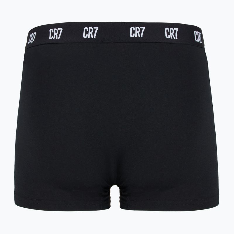 Pánske boxerky CR7 Basic Trunk 3 páry white/ greymelange/ black 4