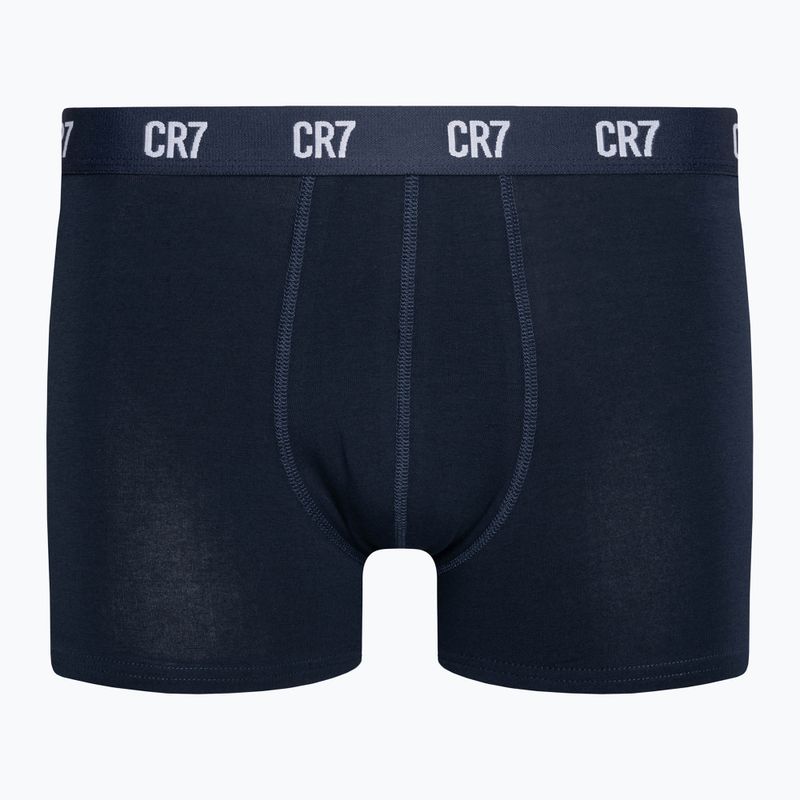 Pánske boxerky CR7 Basic Trunk 3 páry grey melange/white/navy 8