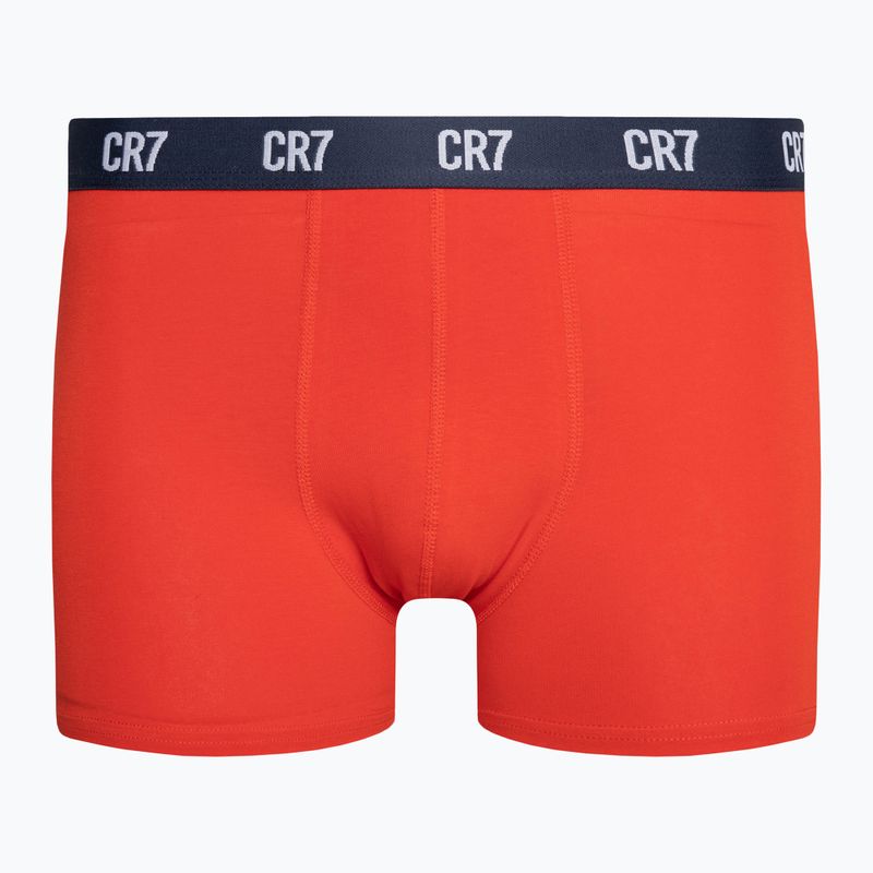 Pánske boxerky CR7 Basic Trunk 3 páry grey melange/red/navy 5