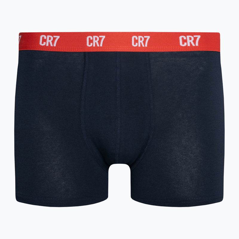 Pánske boxerky CR7 Basic Trunk 3 páry grey melange/red/navy 8