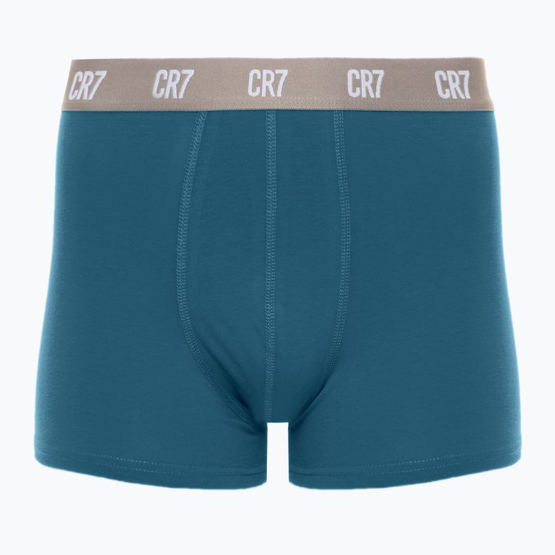 Pánske boxerky CR7 Basic Trunk 3 páry black/light green/green 3