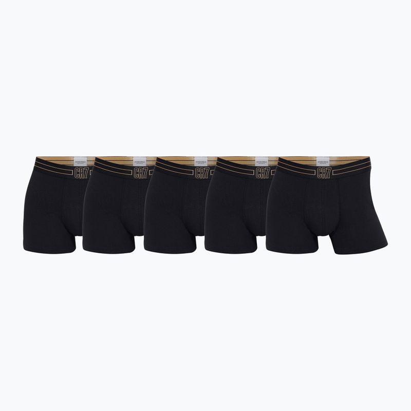 Pánske boxerky CR7 Basic Trunk 5 párov black/gold 5