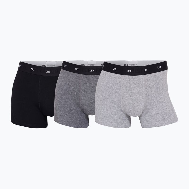 Pánske boxerky CR7 Bamboo Trunk FSC 3 páry black/dark grey/grey 11
