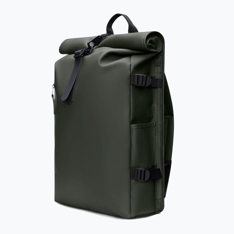 Mestský batoh Rains Rolltop Rucksack Large 23 l green 2