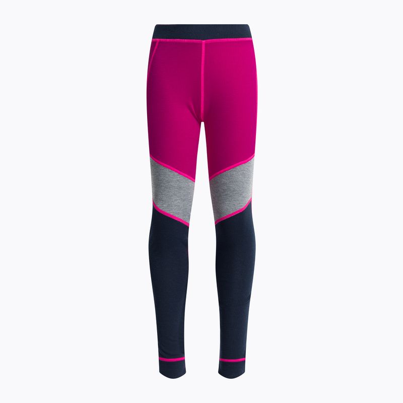 Detské termoprádlo Color Kids Ski Underwear Colorblock ružovo-čierne 74777.5885 5