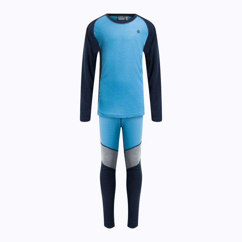 Detské termoprádlo Color Kids Ski Underwear Colorblock modré 74777.728
