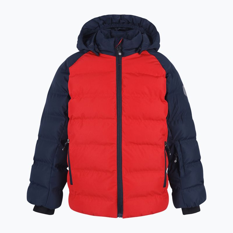 Detská lyžiarska bunda Color Kids Ski Jacket Quilted AF 1. červeno-čierna 74695
