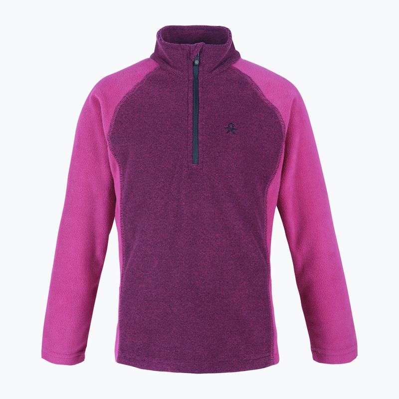 Detská fleecová mikina Color Kids Fleece Pulli Striped fialovo-ružová 74769