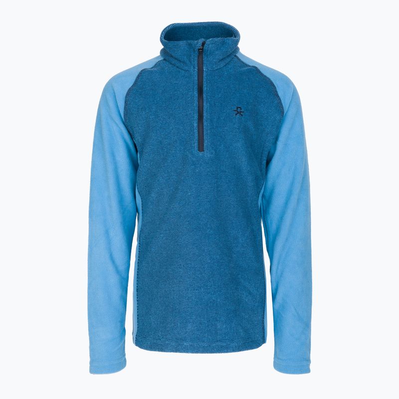 Detská fleecová mikina Color Kids Fleece Pulli Striped tmavomodrá 74769