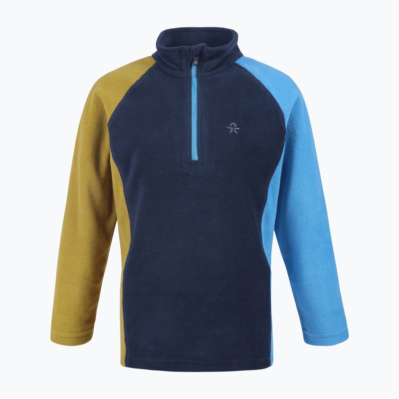 Detská fleecová mikina Color Kids Fleece Pulli Colorblock modrá 74773.728