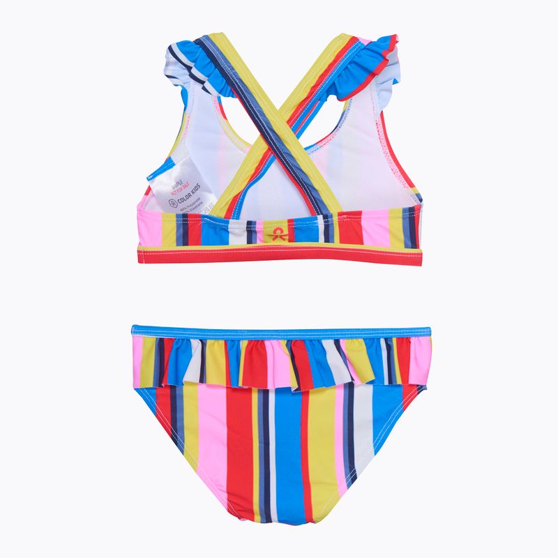 Detské dvojdielne plavky Farba Krátka sukňa Bikiny Farba CO7201115380 2