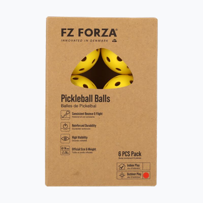 Lopta na pickleball FZ Forza Outdoor 6 ks. žlté 2