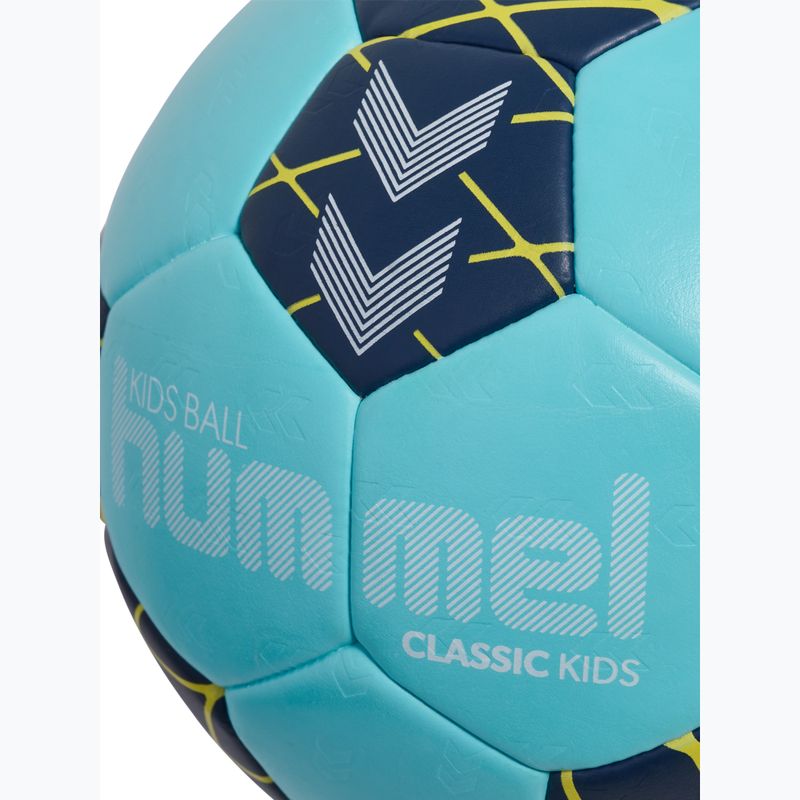 Detská lopta na hádzanú  Hummel Classic HB Jr light blue/marine/yellow size 0 4