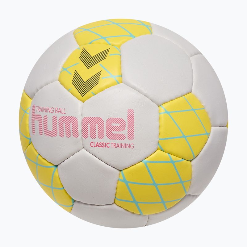 Loptu na hádzanú Hummel Classic Training HB white/yellow/blue size 1 2