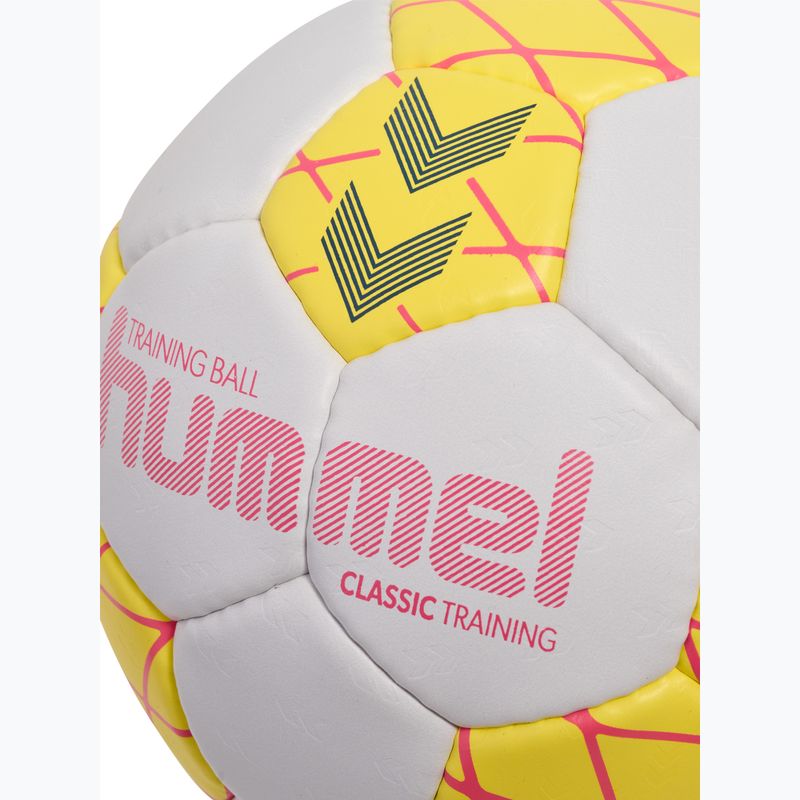 Loptu na hádzanú Hummel Classic Training HB white/yellow/blue size 3 4
